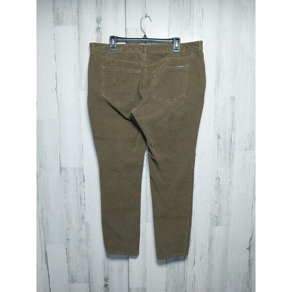 Eddie Bauer Tan Boyfriend Slim Corduroy Pants Size 18 - Picture 2 of 5